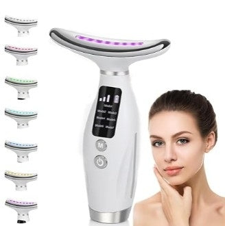LUMISKIYN™ – Facial and Neck Massager with Rejuvenating LED Light